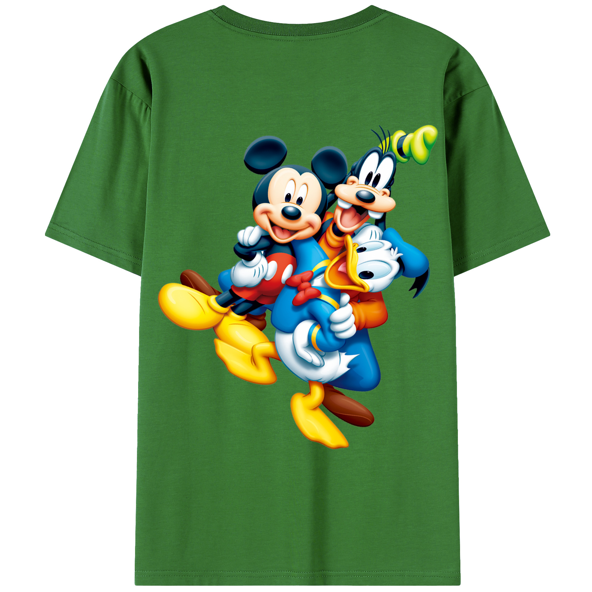 （画像用） ミッキーマウス Mickey Mouse レディース半袖Tシャツ(バックプリント)